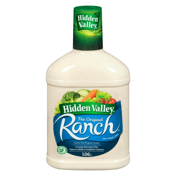 Hidden Valley Original Ranch Salad Dressing & Topping, Gluten Free, Toss Hidden Valley® Original Ranch® Dressing with greens, pasta and more for an easy, delicious side dish or meal,, 1.06L