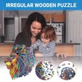 thumbnail image 1 of DYTTDG Regalo educativo navideño para adultos y niños Rompecabezas irregular de madera con sabor Regalo navideño, 1 of 8