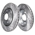 thumbnail image 5 of Detroit Axle - Rear Brake Kit for 2010-2015 Mercedes-Benz GLK350, 2013-2015 GLK250, 2013-2014 E350, Drilled & Slotted Disc Brake Rotors Ceramic Brakes Pads Replacement, 5 of 7