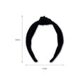 thumbnail image 3 of Time and Tru Women's Knot Hair Headband, Black, 3 of 7