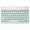 Green, variant on Rechargeable Portable Wireless Keyboard Ultra-Slim Bluetooth Keyboard For Android Windows iOS PC Laptop