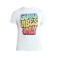 thumbnail image 5 of Men's and Big Men's Good Vibes Only Cotton Graphic Tee, Size S-3XL, 5 of 5