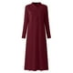 thumbnail image 3 of Vestido largo de fiesta para mujer Vestidos largos holgados de fiesta Kaftan sólido Vestido largo suelto de algodón Loungewear, 3 of 4