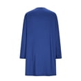 thumbnail image 4 of WDDDD Women's Long Sleeve Flowy Nightgown Sleepshirt Blue XXL, 4 of 7
