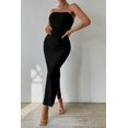 thumbnail image 4 of Vestido PRETTYGARDEN Maxi Bodycon Strapless Negro Talle S, 4 of 6