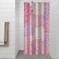 thumbnail image 2 of Pink Floral and Petal Pattern Shower Curtain 36"x72" ,Bathroom Decorative Shower Curtains Set with 12 Hooks,Modern Waterproof Washable Shower Curtain, 2 of 6