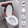 thumbnail image 2 of Suhoaziia Christmas Snowman Notes Toilet Lid Covers for Bathroom Splash Resistant Easy to Clean Universal Fit Standard Oblong Round Bath Room Bowl Lids for Home & Bathroom, 2 of 5
