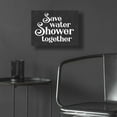 thumbnail image 5 of Epic Art 'Save Water, Shower Together' by Lettered & Lined, Acrylic Glass Wall Art, 16"x12", 5 of 8