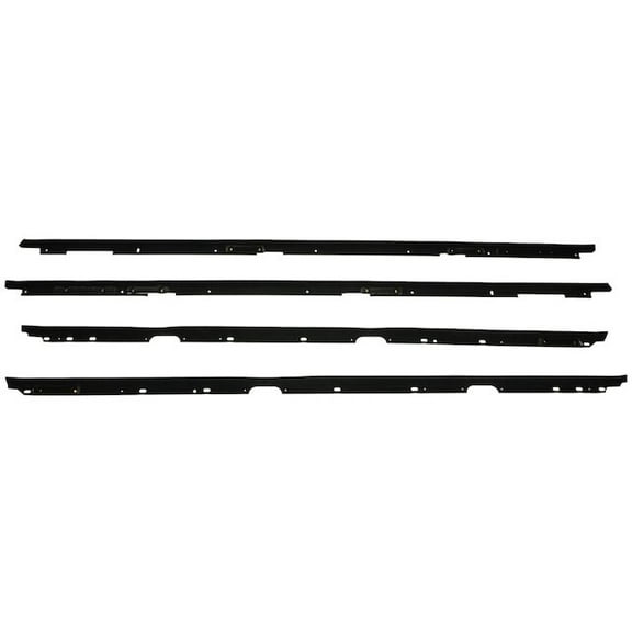 Door Window Belt Weatherstrip 4 Piece - Compatible with 1982 - 1992 Pontiac Firebird 1983 1984 1985 1986 1987 1988 1989 1990 1991