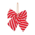 thumbnail image 2 of Dserhfy Candy Stripes Christmas Bows for Wreath Red And White Candy Cane Stripes Bow for Garland Wedding Party Staircase Fireplace Indoor Outdoor Decor, 2 of 8