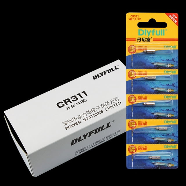 Batería de litio para flotadores de pesca nocturna, 50-10 piezas, CR425, CR322, CR435, CR311, CR316, 3,6 V