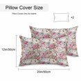thumbnail image 2 of Light Pink Spring Floral Outdoor Pillow Covers 20x12 Inch Lumbar Pillow Covers Set of 2 Waterproof Decorative Throw Pillow Cases Vintage Summer Botanical Cushion Covers for Patio Furniture Garden, 2 of 8