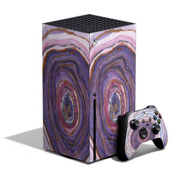 Skinit Geode Lilac Watercolor Geode Xbox Series X Bundle Skin