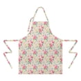 thumbnail image 2 of Pioneer Flower Floral Print Pattern Apron-Garden Aprons for Women with Pockets-Cotton Linen Waterproof Kitchen Cooking Gardening Aprons Adjustable for Kitchen,Cooking,BBQ and Salon 33x27 Inch, 2 of 7