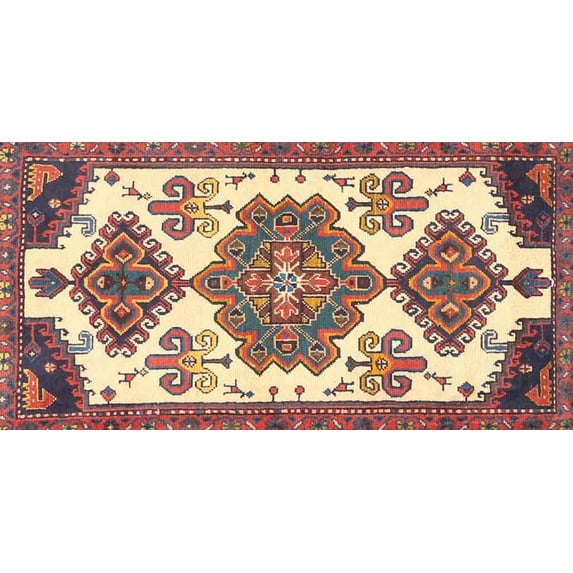 Ahgly Company Indoor Rectangle Traditional Brown Red Persian Area Rugs, 4' x 6'