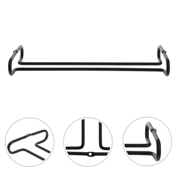 DECORNIJIA Cup Storage Rack Wine Glass Stand Cold Rolled Steel for Home Bar Use 1Pack