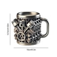 thumbnail image 2 of Taza de tazas de acero inoxidable en motor de automóviles para tazas de té para amantes del automóvil (V6) Café, 2 of 4