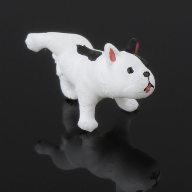 1/64 pequeño perro modelo resina impresa mascota perro Dulldog juguetes tren construcción modelo coche Accessoires - orinando CUTICAT estatuillas diminutas en miniatura
