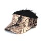 thumbnail image 2 of Moda DIY peinado gorra de béisbol divertida para adultos con peluca falsa camoufla sólido, 2 of 3