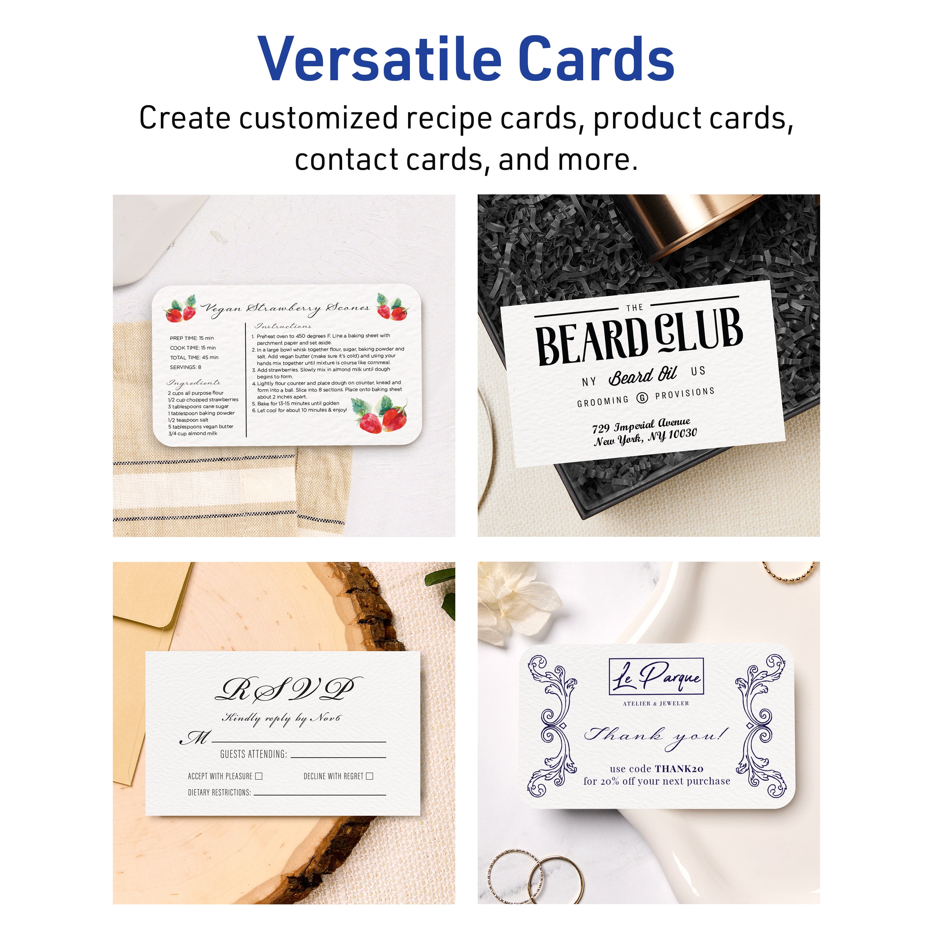 Avery Rectangle Index Cards , 3" x 5", Textured Matte, 150 Total