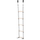 thumbnail image 3 of Escalera de cuerda para niños al aire libre Escalera de madera de 5 peldaños con correas Ganchos de mosquetón, 3 of 10