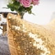 thumbnail image 4 of Fundas de almohada decorativas YOUR SMILE con lentejuelas doradas satinadas, 45 x 45 cm, 4 of 7