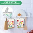 thumbnail image 7 of Wildflowers 7x9.8in Pot Holder Set Heat-Resistant Oven Hot Pads Durable with Storage Loop, 7 of 7