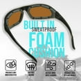 thumbnail image 5 of Bikershades Motorcycle Sunglass Goggles for Men and Women. Safety Impact Resistant Polycarbonate HD Lens Removable Foam, 5 of 6