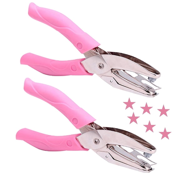 CATPAN Star Shaped Metal Hole Puncher Handheld Craft 2 Pack 5mm 1/4 Inch