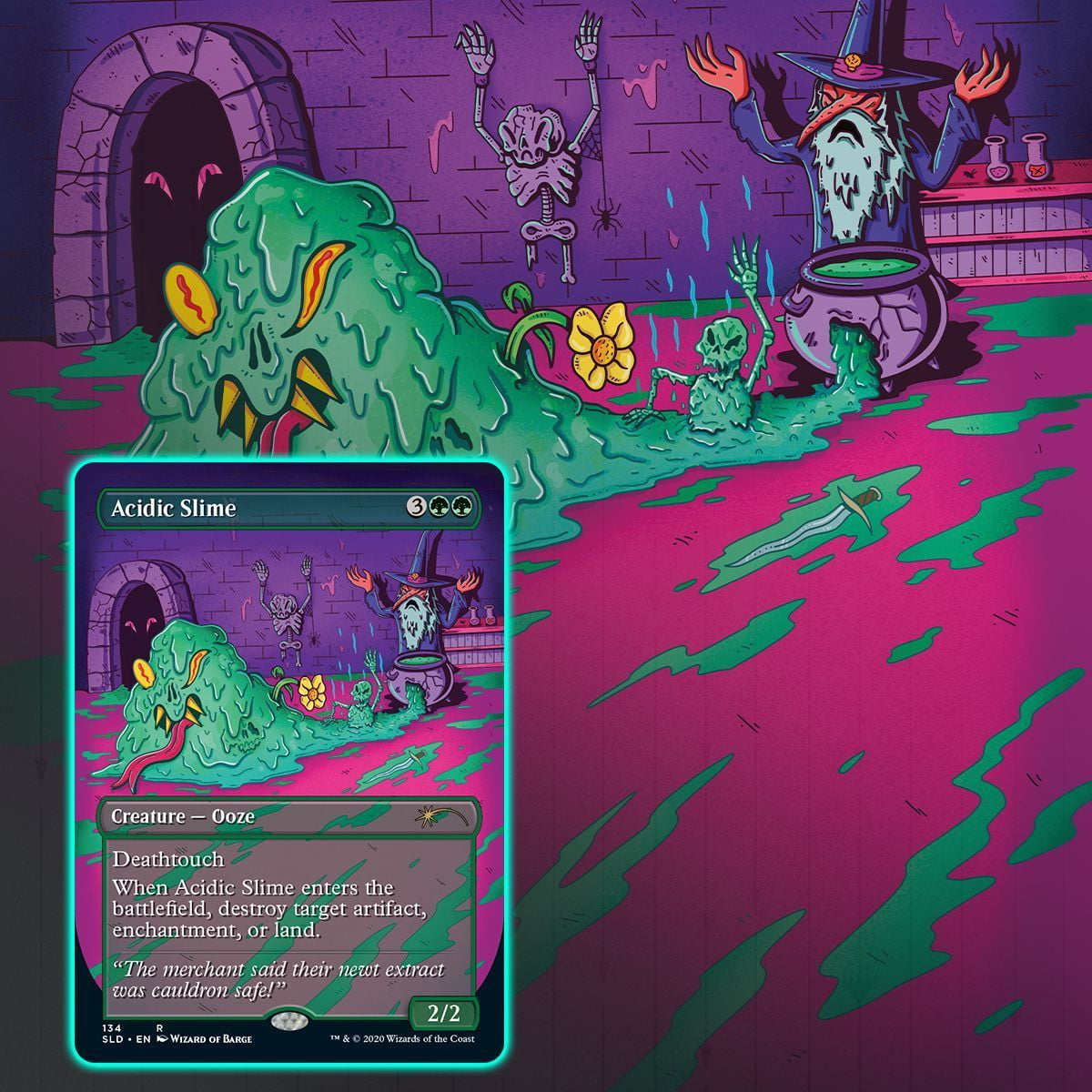 Magic the Gathering MTG: Secret Lair - Prime Slime Trading Cards Booster  Pack