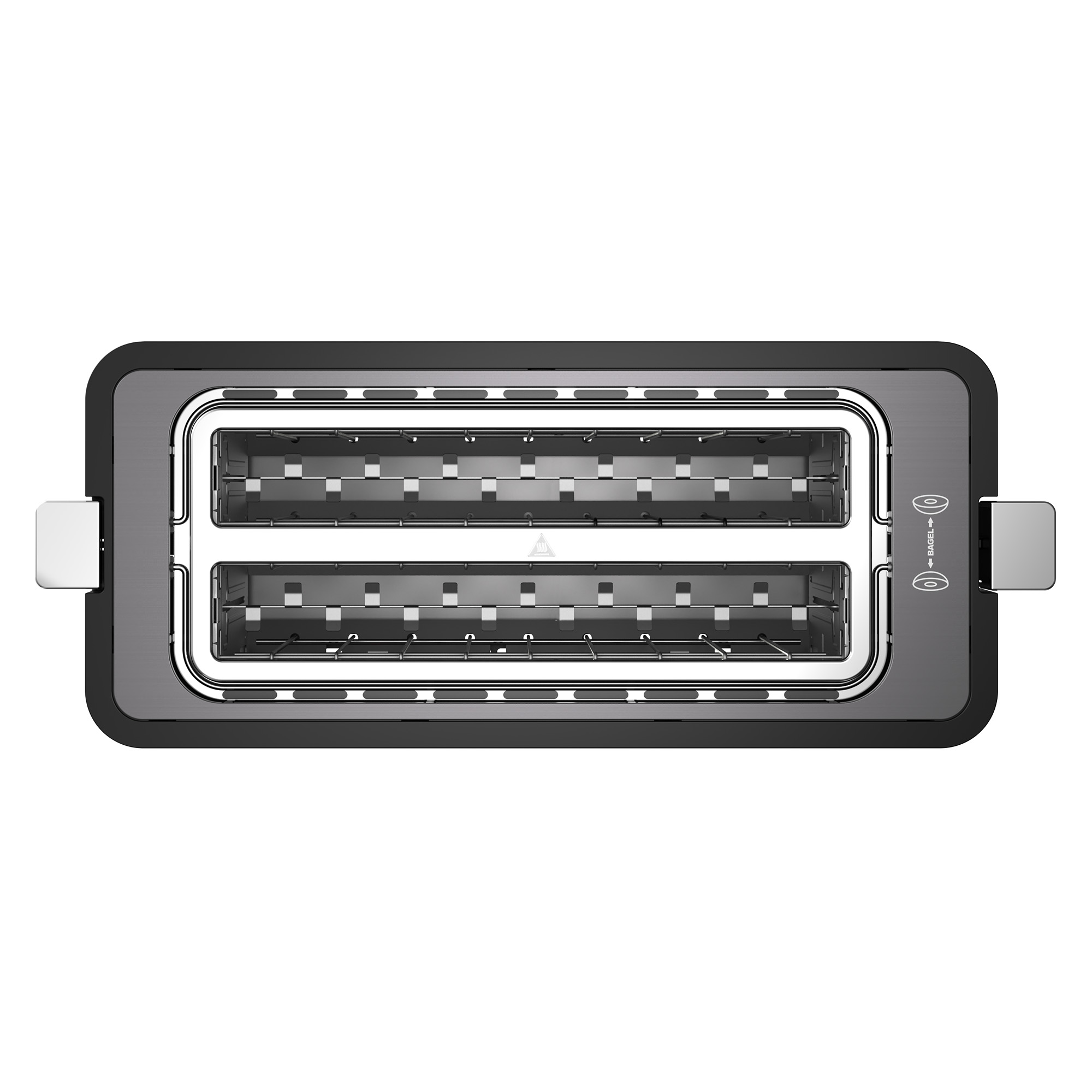 Mecity 4-Slice Long Slot Toaster with Countdown Timer, Grey photo 4