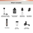 thumbnail image 3 of BLACK+DECKER Kitchen Wand Batidora de inmersión inalámbrica, juego de herramientas múltiples 4 en 1, batidora de mano con base de carga, gris (BCKM1014K01), 3 of 5