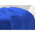 thumbnail image 6 of 1 Piece Luxury U Shape Pattern Comforter By D.N.G. BEDDINGS Premium Super Soft, 1000 Thread Count 100% Egyptian Cotton Full/Queen Size Royal Blue Color, 6 of 9