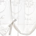 thumbnail image 3 of Cortinas romanas con lazo bordado floral Tap Top Sheer Balcón Cortina de ventana Paneles de cenefa Advancent JJ23235-03, 3 of 6