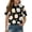 Black, variant on Girls Shirts Cute Animal Print Short Sleeve Collar Polo Shirts Casual Loose School Uniform Shirt