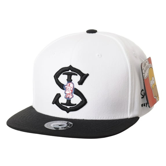 WITHMOONS The Simpsons Baseball Cap Homer Simpson Snapback Hat HL2812 (White)