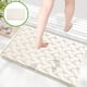 thumbnail image 1 of Alfombra de baño antideslizante y absorbente de agua | Alfombra de microfibra suave y peluda con acolchado de espuma | Secado rápido | Reverso de goma antideslizante | Lavable a máquina | Para, 1 of 6