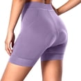thumbnail image 3 of Shadoumai Padded Bike Shorts Women 4D Padding Cycling Shorts with Pocket Road Mountain Ride Womens Biking Bicycle Biker Shorts, 3 of 4