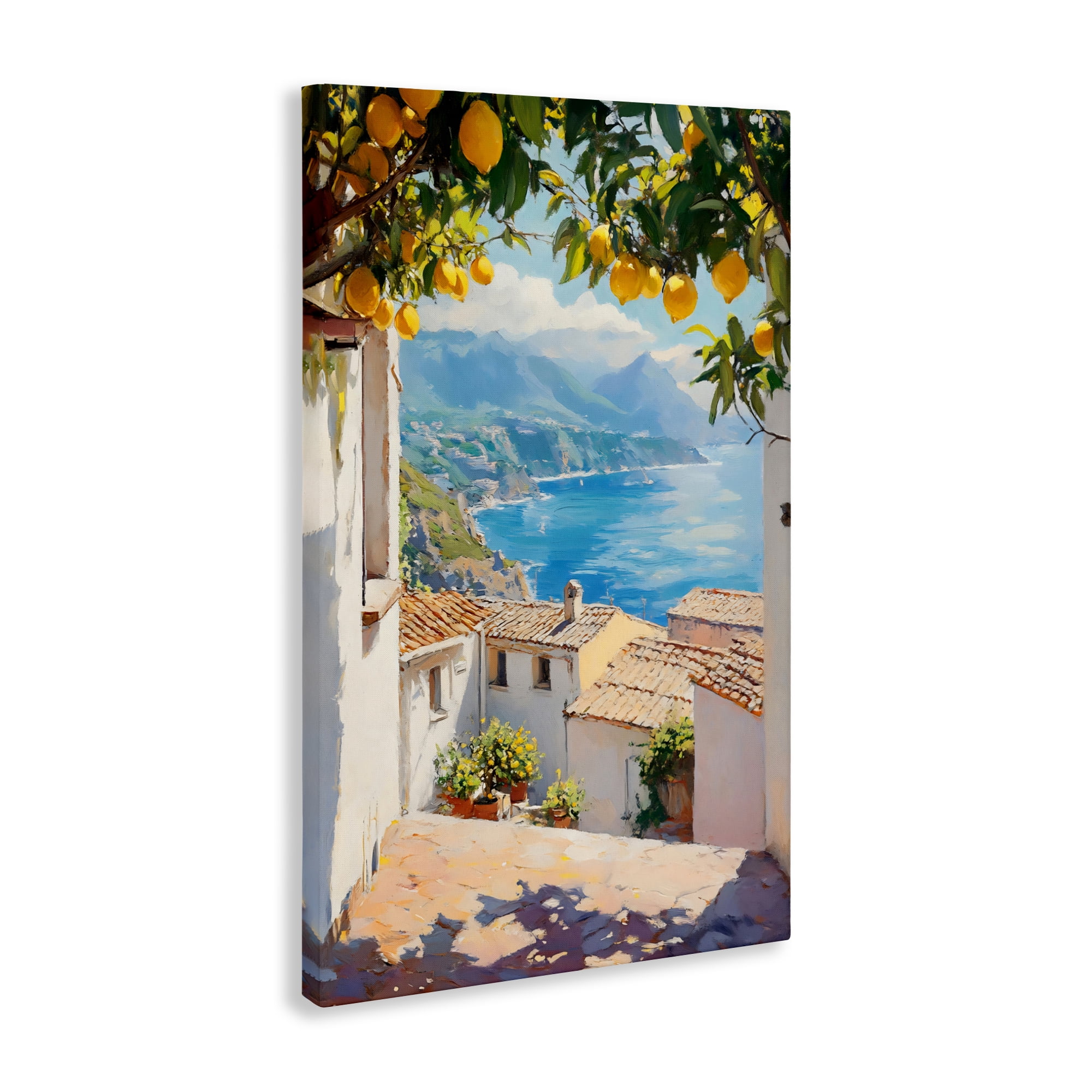 Stupell Industries Amalfi Coast Lemon Overhang Canvas Wall Art, design by LSR Design Studio