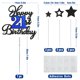 thumbnail image 2 of Set de decoración para tartas de cumpleaños número 21 de Cake Topper OfficCreative, 2 of 7