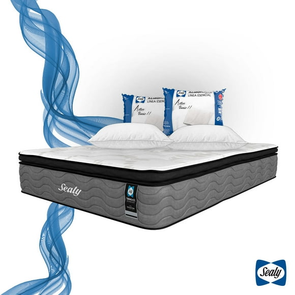 Colchón Matrimonial Sealy Line Active 2 Almohadas