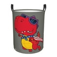 thumbnail image 6 of Picia Dinosaur Super Hero Cartoon Large Laundry Basket, Waterproof, Freestanding Laundry Hamper, Collapsible Tall Clothes Hamper with Extended Handles-, 6 of 8