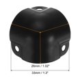 thumbnail image 2 of Uxcell 20 Pack Decorative Box Corner Cover, 26mm Metal Edge Guard, Furniture Corner Edges Protector, Black, 2 of 6