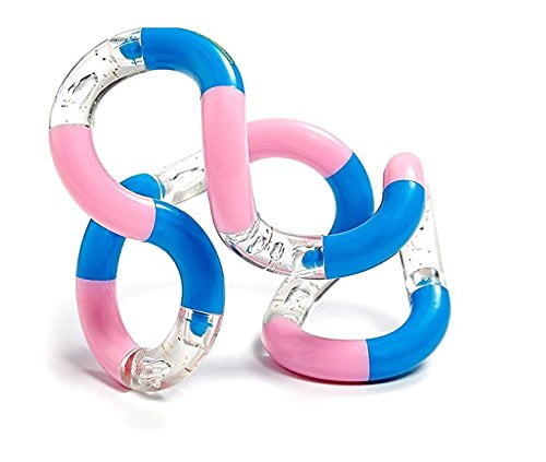 Tangle Brand Twister Fidget Toys 3 Pack, Pink Blue Clear, Red, Blue