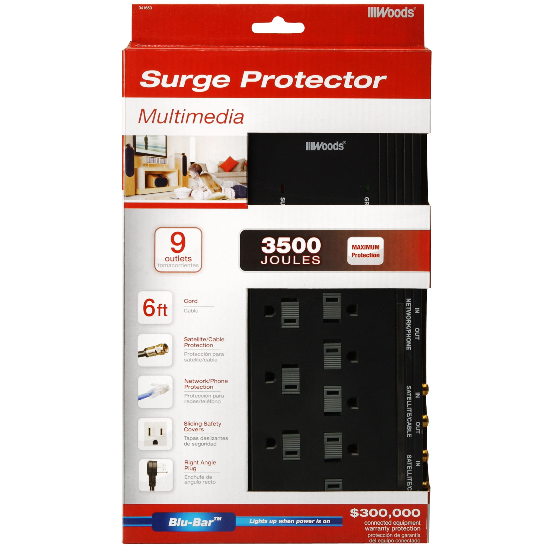 9-Outlets Surge Protector