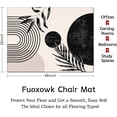 thumbnail image 3 of Office Chair Mat for Hardwood & Tile Floor 36"x48",White Black Boho Aesthetic Abstract Tropical Leaves Computer Rolling Chair Mat Carpet Under Desk Non Slip Gaming Rug Low-Pile Large Protector Mat, 3 of 6