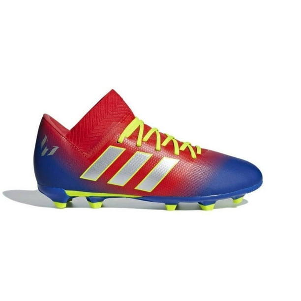 Taquetes Adidas Nemeziz Messi 18.3 Terreno Firme Nino azul 23 Adidas CM8627 Walmart en linea