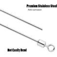 thumbnail image 2 of 30 Pack Punch Wire Stainless Steel Shaft with Swivels, Looped Wire for Punch Shot Rig Lure Making Supplies Component Parts Spinnerbait Dia. 0.035"-30 Pack Dia. 0.035"-30 Pack, 2 of 7