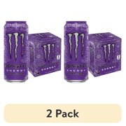 (2 pack) Monster Ultra Violet, 16 fl oz, 4 Pack