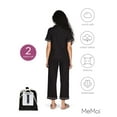 thumbnail image 6 of MeMoi Women's Notch Collar Capri Cotton Blend Pajama Set - Womens - Female, XS, Black, 6 of 12